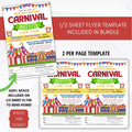 school carnival flyers
